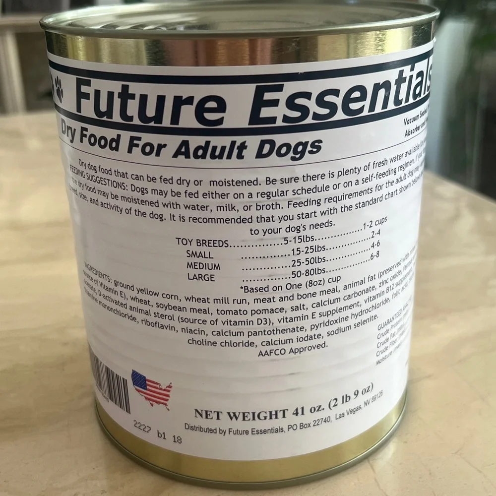 Future Essentials Dry Food For Adult Dogs - 41 oz. (2lb 9oz) New!!
